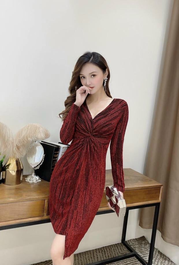 Đầm Body Chéo Ngực - HN933